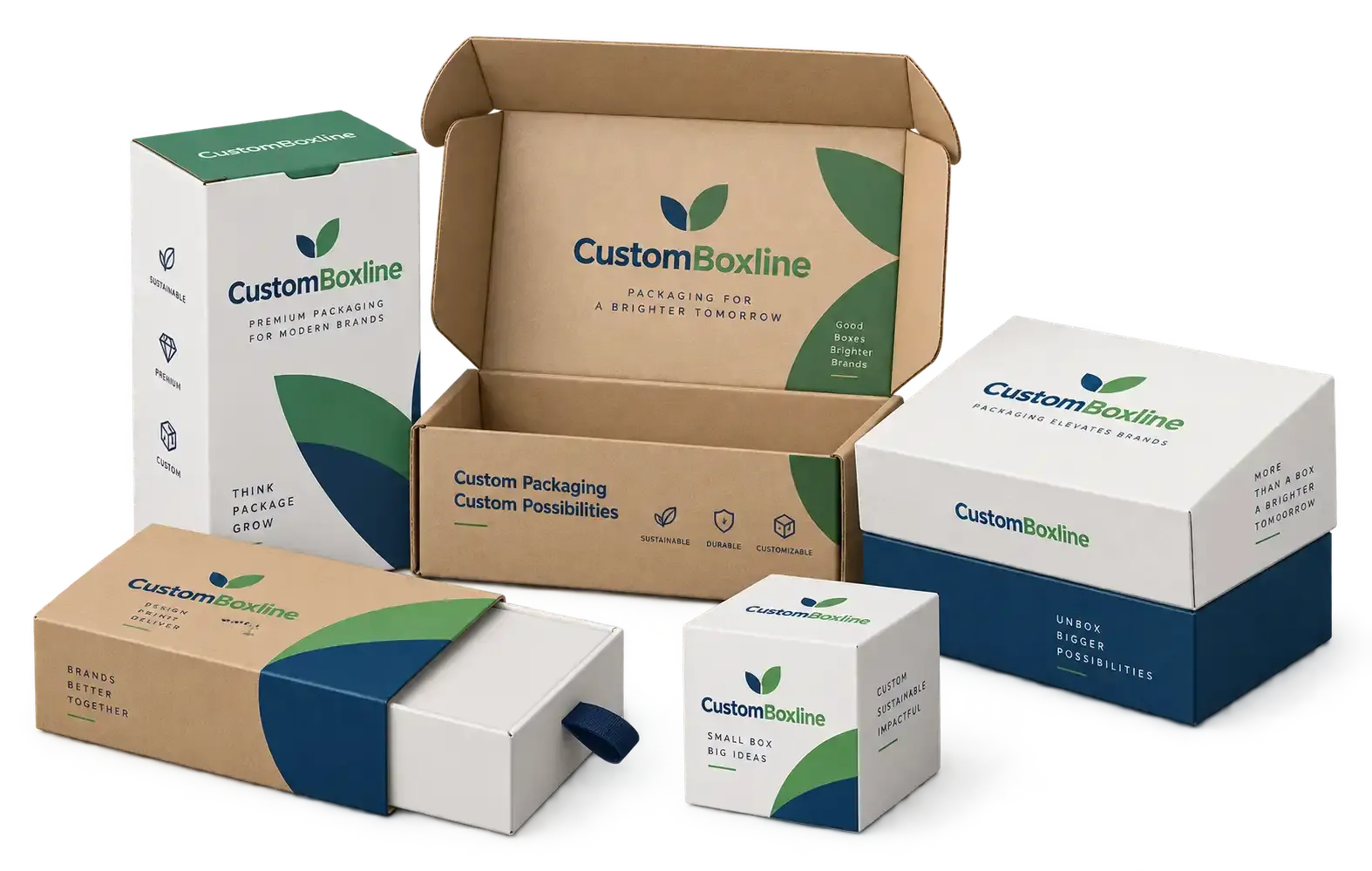 Custom printed boxes in a range of styles