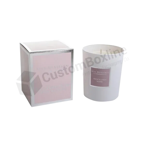 Candle Box Packaging | Silver Foil
