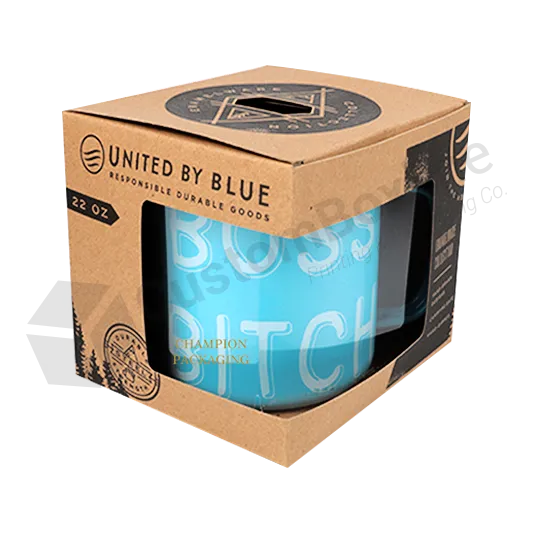 Drinkware Promotional Mug Packaging Box with Window