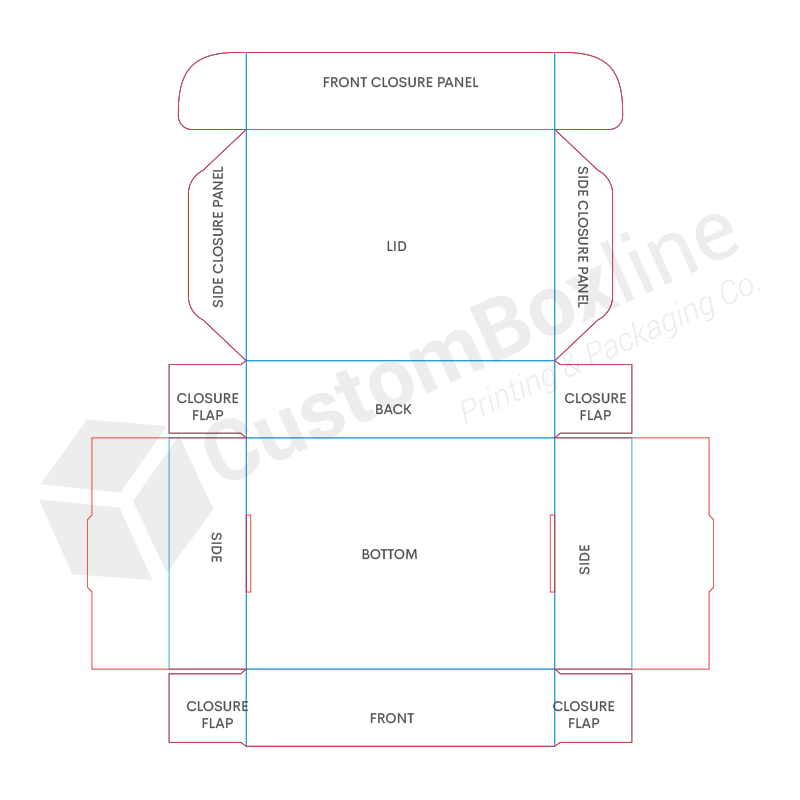 Double Wall Tray & Lid Template