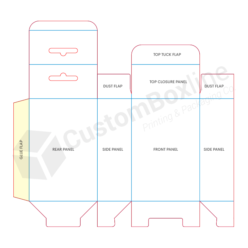 Five Panel Hanger 123 Bottom Template