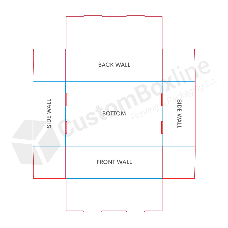 Four Corner Tray Template