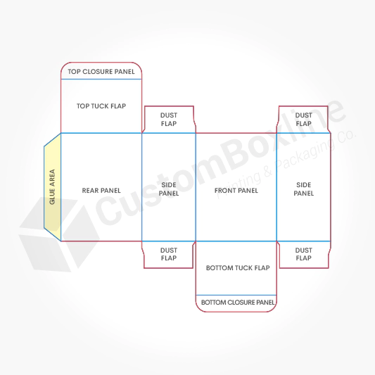 Tuck End Box Template